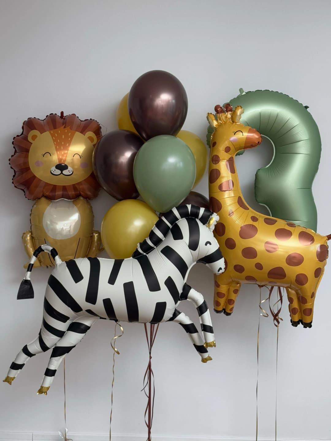 Duży zestaw balonów foliowych "Safari Zoo"